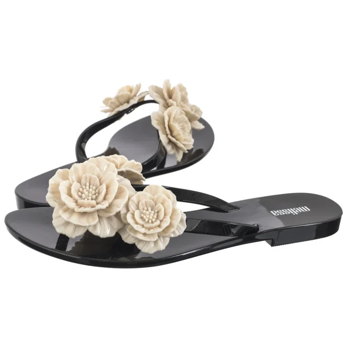 Japonki Melissa Harmonic Springtime AD 35704/AT136 Black/Beige – zdjęcie 1