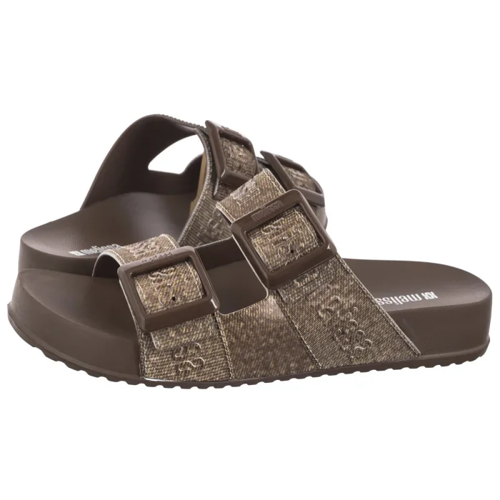 Klapki Melissa Cozy M Lover Slide Den 36146/BG682 Brown Jeans – zdjęcie 1