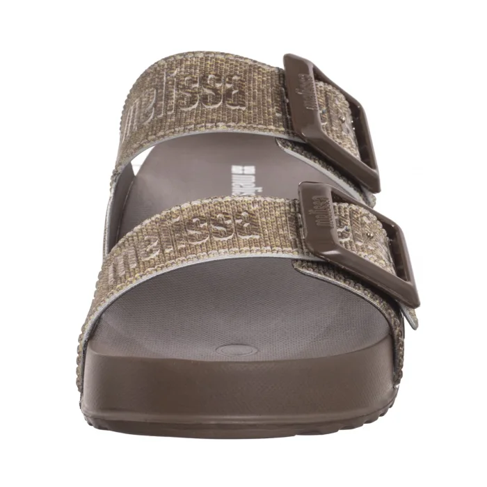 Klapki Melissa Cozy M Lover Slide Den 36146/BG682 Brown Jeans – zdjęcie 4