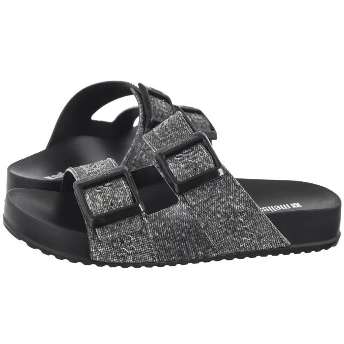 Klapki Melissa Cozy M Lover Slide Den 36146/BG681 Black Jeans – zdjęcie 1