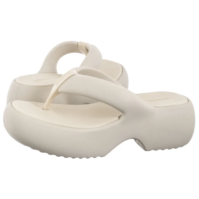 Japonki Melissa Free Fuzzy Platform AD 35875/BB480 Beige – zdjęcie 1