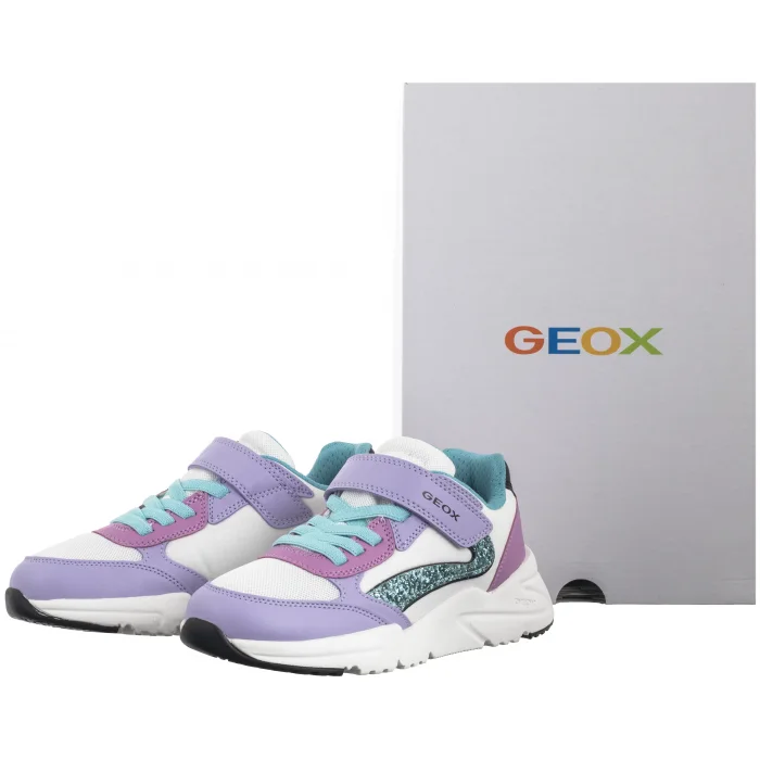Sneakersy Geox J Loftus A - Gbk+Nylon Lilac/Turquoise J46M2A 054FU C8320 – zdjęcie 8