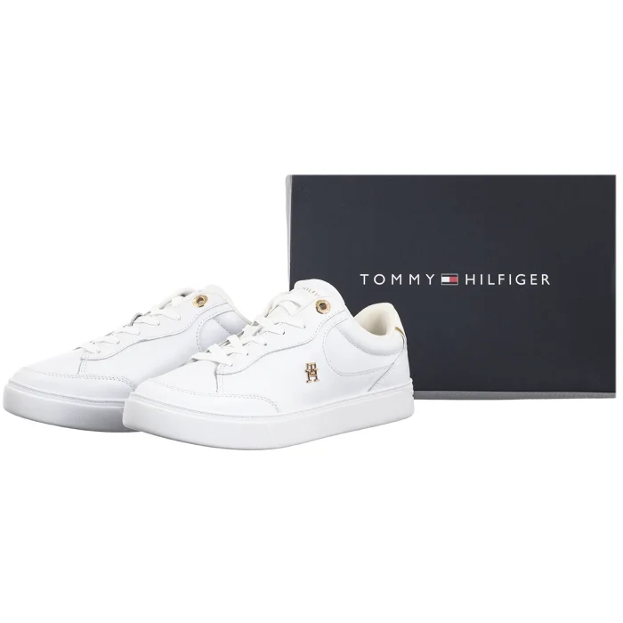 Sneakersy Tommy Hilfiger Essential Chic Court Sneaker White FW0FW08322 YBS – zdjęcie 9
