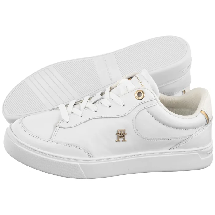 Sneakersy Tommy Hilfiger Essential Chic Court Sneaker White FW0FW08322 YBS – zdjęcie 1