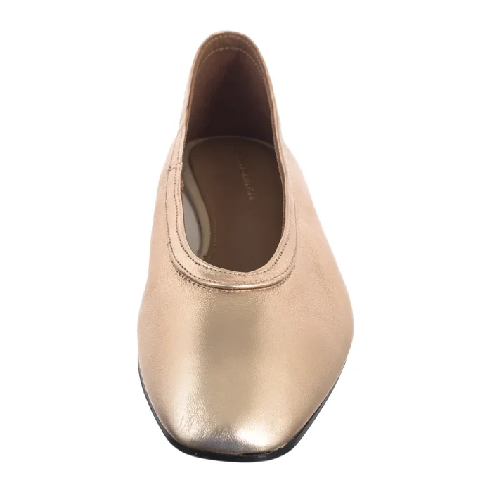 Baleriny Tommy Hilfiger Soft Metal Lthr Ballerina No Bow Gold FW0FW08601 0HS – zdjęcie 5