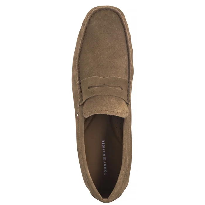 Mokasyny Tommy Hilfiger Casual Hilfiger Suede Driver Coconut Grove FM0FM04998 GVQ – zdjęcie 6