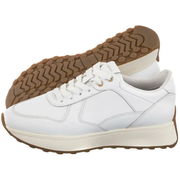 Sneakersy Geox D Amabel A - Nappa White D45MDA 00085 C1000 – zdjęcie 1