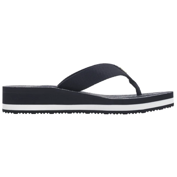 Japonki Tommy Hilfiger Im TH Chainprint Midwedge Sandal Space Blue FW0FW08527 DW6 – zdjęcie 4