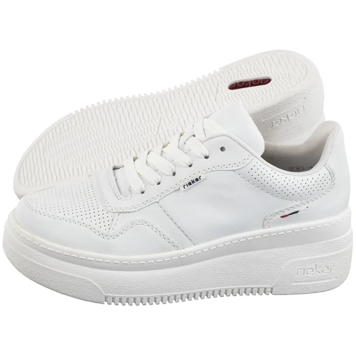Sneakersy Rieker Białe M7811-80 White  – zdjęcie 1
