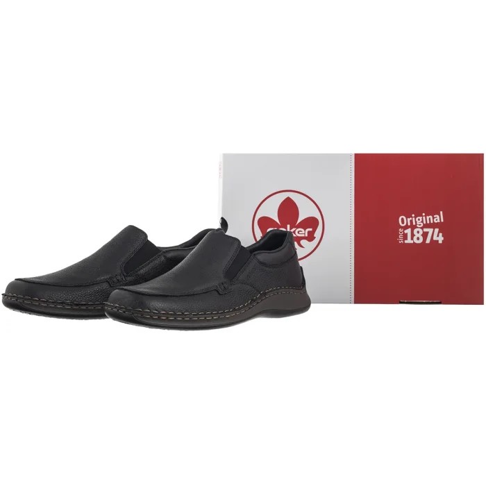 Mokasyny Rieker Czarne 05292-00 Black – zdjęcie 8