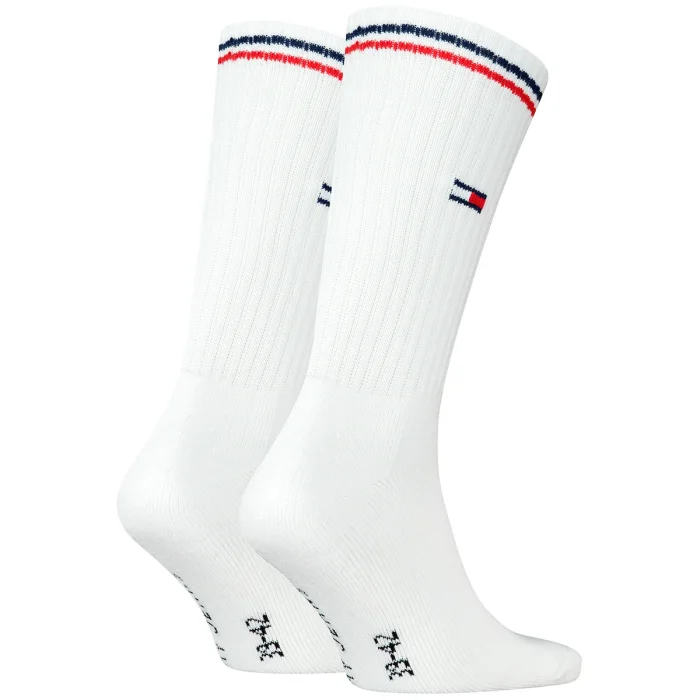 Skarpetki 2 pary Tommy Hilfiger TH Uni Tj Sock 2P Iconic White 701228176 001 – zdjęcie 2