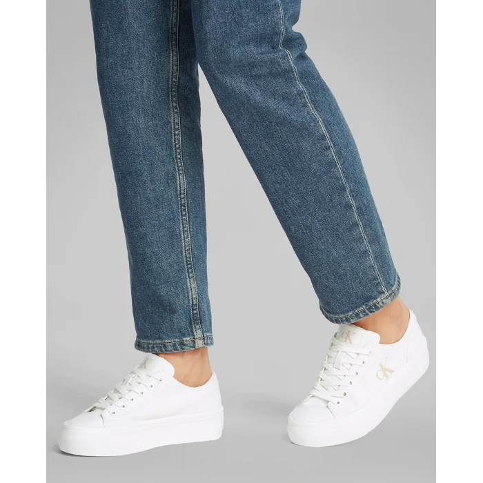 Tenisówki Calvin Klein Vulc Flatform Low Cv Mg Triple Bright White YW0YW01763 01W – zdjęcie 2