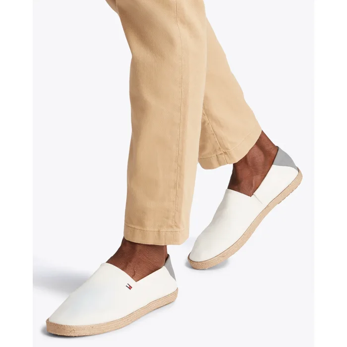 Espadryle Tommy Hilfiger Hilfiger Espadrille Core Textile Ecru FM0FM05353 YBL – zdjęcie 2
