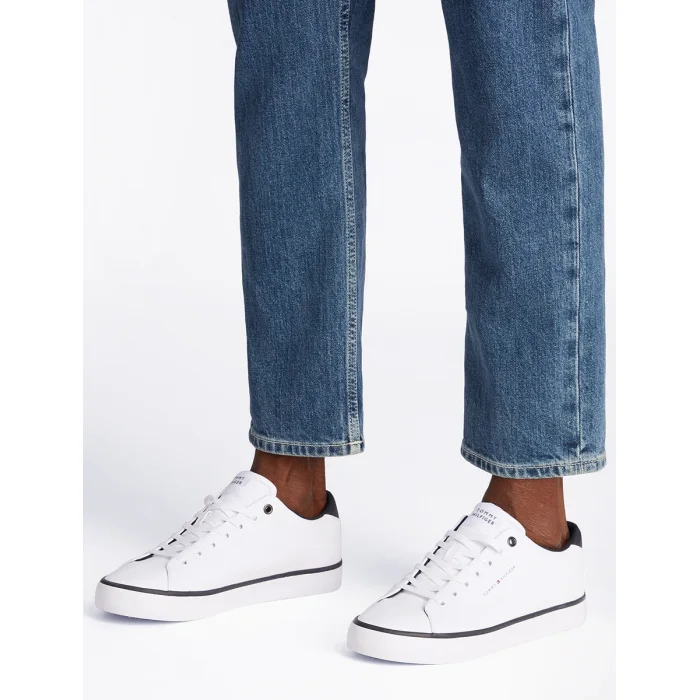 Buty Tommy Hilfiger TH Hi Vulc Core Low Leather White FM0FM05041 YBS – zdjęcie 2