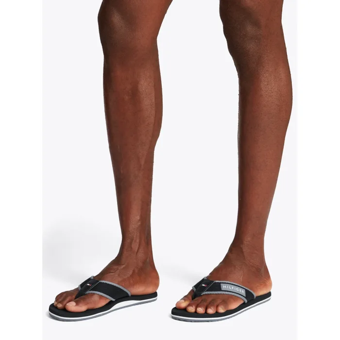 Japonki Tommy Hilfiger Patch Hilfiger Beach Sandal Black FM0FM05435 BDS – zdjęcie 2