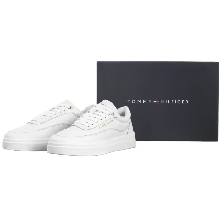 Sneakersy Tommy Hilfiger Modern Court Sneaker Lthr White FW0FW08800 YBS – zdjęcie 9