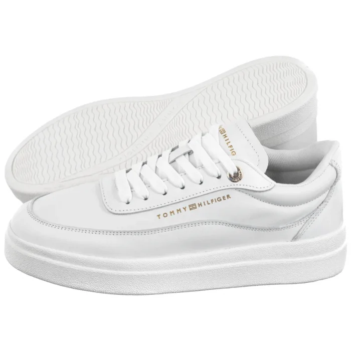 Sneakersy Tommy Hilfiger Modern Court Sneaker Lthr White FW0FW08800 YBS – zdjęcie 1