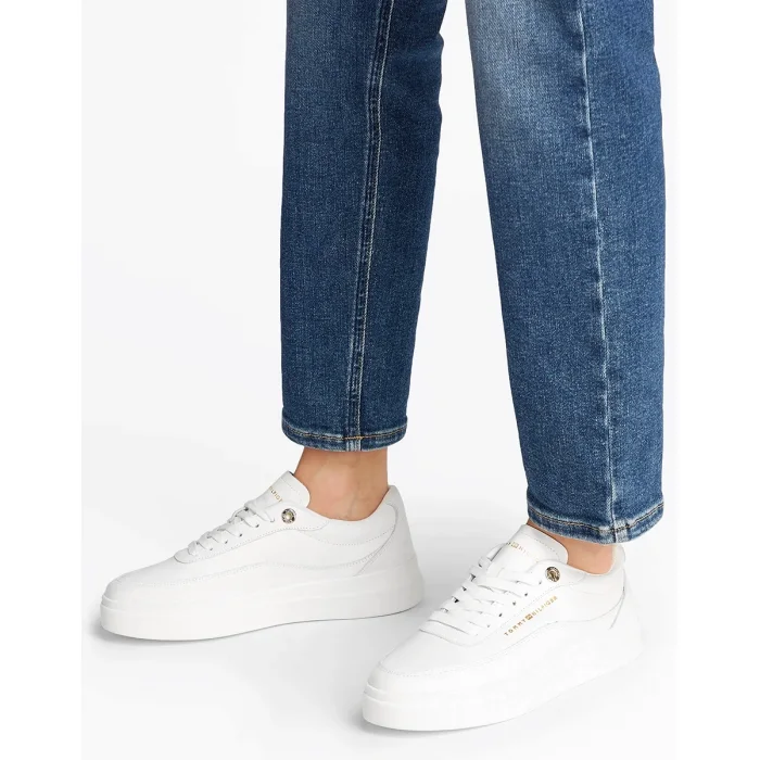Sneakersy Tommy Hilfiger Modern Court Sneaker Lthr White FW0FW08800 YBS – zdjęcie 2