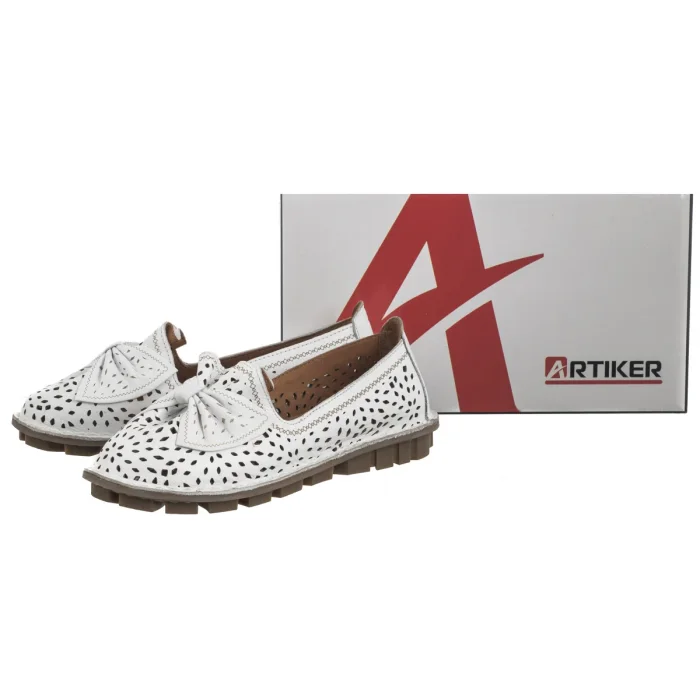 Półbuty Artiker Białe 56C0054 – zdjęcie 8