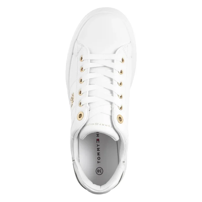 Sneakersy Tommy Hilfiger Low Cut Lace-Up Sneaker White T3A9-33749-1355100 – zdjęcie 6
