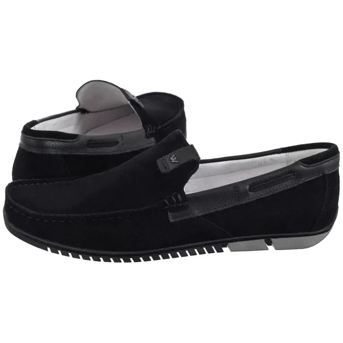 Mokasyny Wojas Czarne 10190-71 – zdjęcie 1