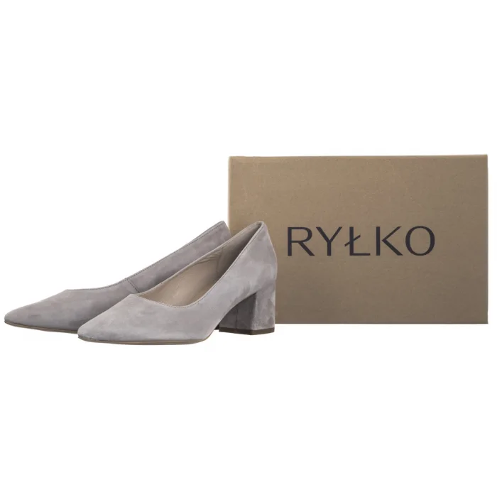 Czółenka Ryłko Szare 5S200__ _3TS – zdjęcie 8
