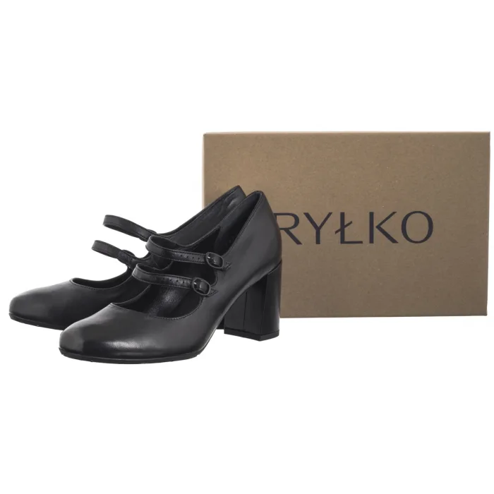 Czółenka Ryłko Czarne L7201_T3 _4JZ – zdjęcie 8