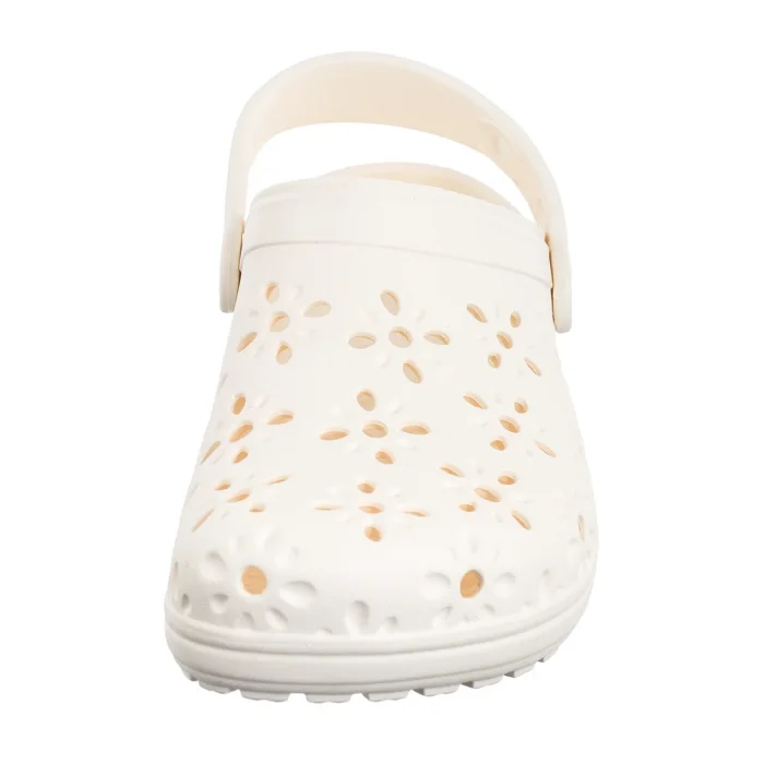 Klapki Crocs Classic Floral Cut Out Clog Chalk 210943-0WV – zdjęcie 4