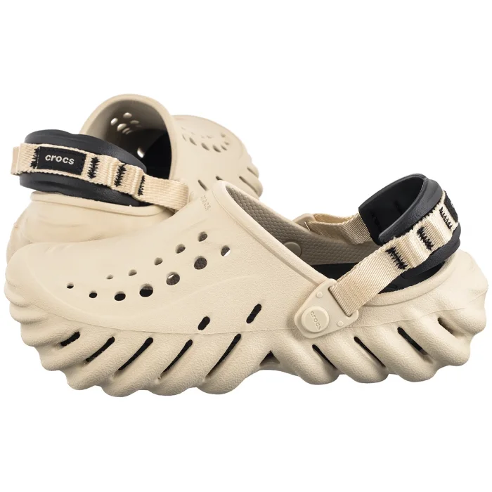 Klapki Crocs Echo Clog Bone/Black 207937-2YJ – zdjęcie 1