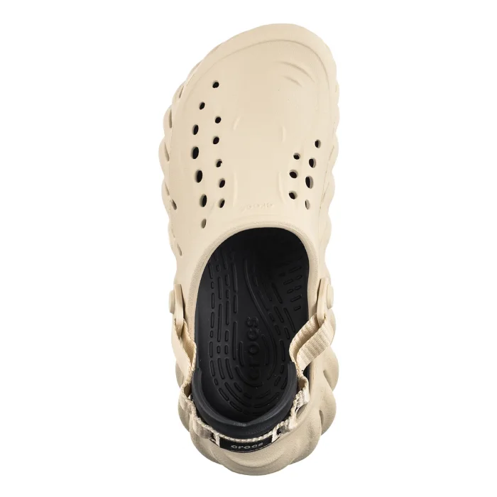 Klapki Crocs Echo Clog Bone/Black 207937-2YJ – zdjęcie 6