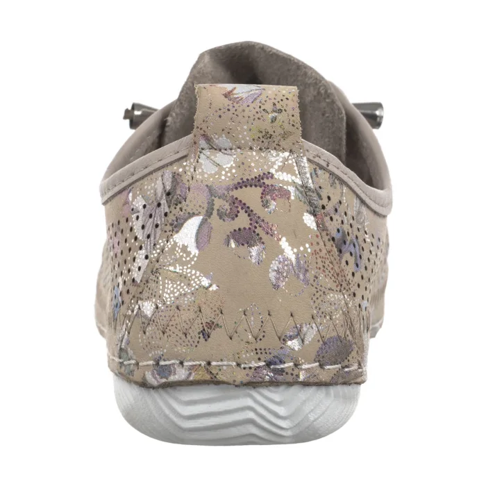Półbuty Artiker Beżowe Ażurowe w Kwiatki 56C2689 – zdjęcie 5