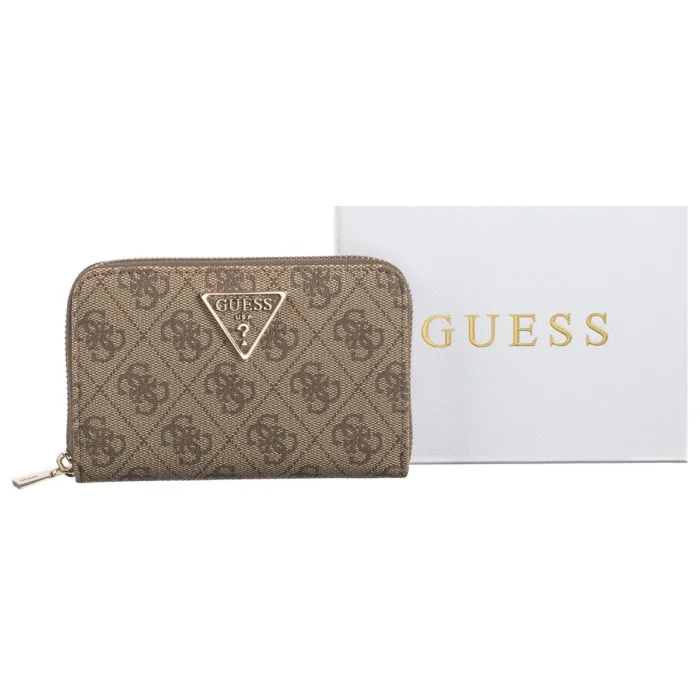 Portfel Guess Laurel Slg Medium Zip Around SWSG85 00140 Latte Logo – zdjęcie 6