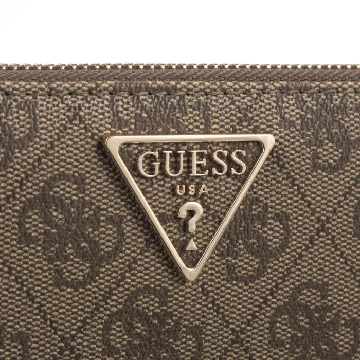 Portfel Guess Laurel Slg Medium Zip Around SWSG85 00140 Latte Logo – zdjęcie 4