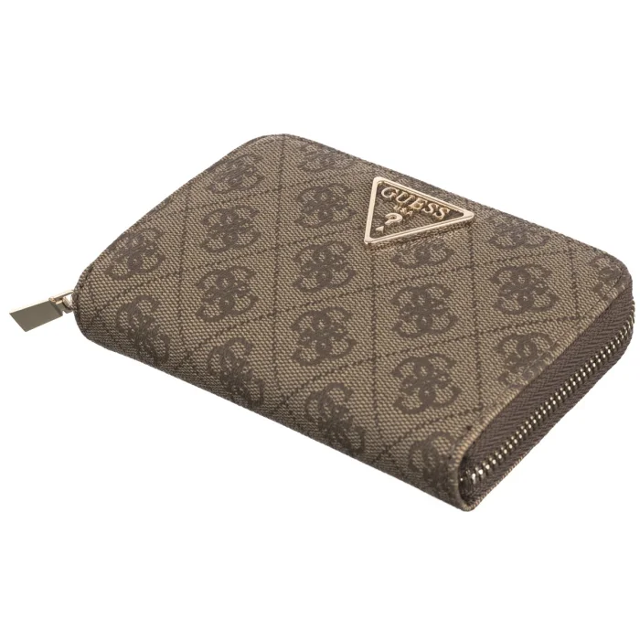Portfel Guess Laurel Slg Medium Zip Around SWSG85 00140 Latte Logo – zdjęcie 3