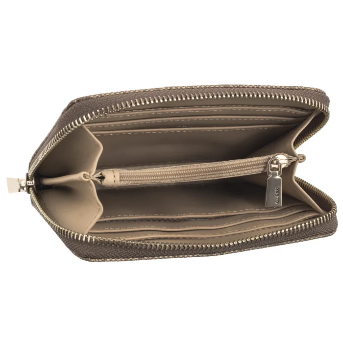 Portfel Guess Laurel Slg Medium Zip Around SWSG85 00140 Latte Logo – zdjęcie 5