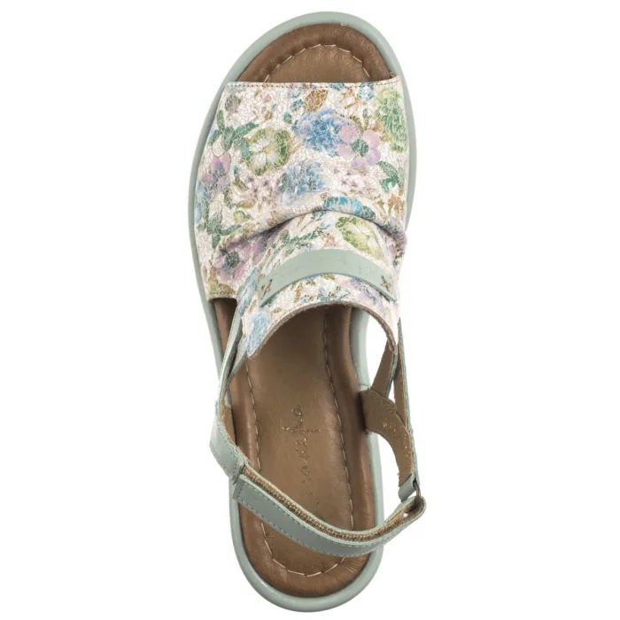 Sandały Maciejka Zielone Kwiatki 06830-09/00-1 – zdjęcie 6