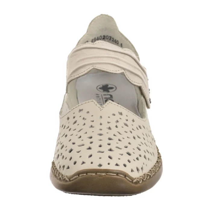 Półbuty Rieker Beżowe 41399-60 Beige – zdjęcie 4