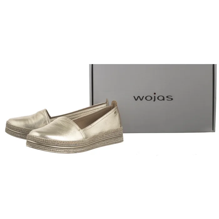 Espadryle Wojas Złote 46277-58 – zdjęcie 8