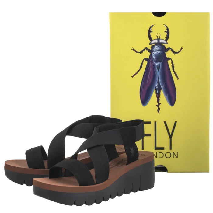 Sandały FLY London Yabi Blk/Blk Brick P144922013 – zdjęcie 8