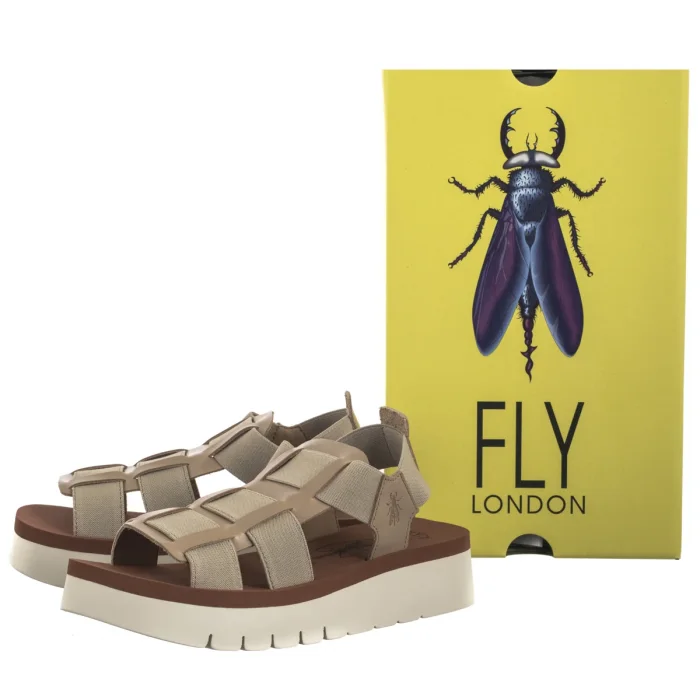 Sandały FLY London Samb Taup/Brick P145245005 – zdjęcie 8