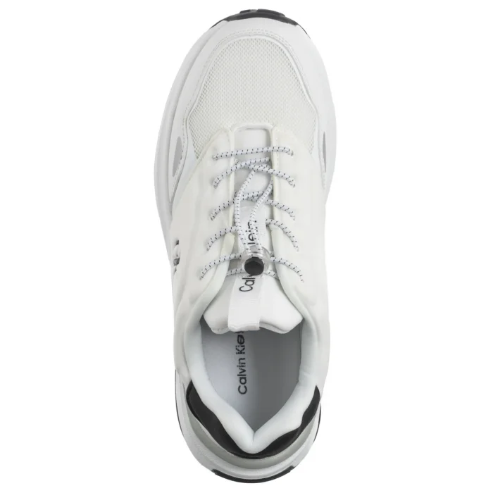 Sneakersy Calvin Klein Low Cut Lace-Up Sneaker White/Black V3X9-83010-1464X 002 – zdjęcie 6