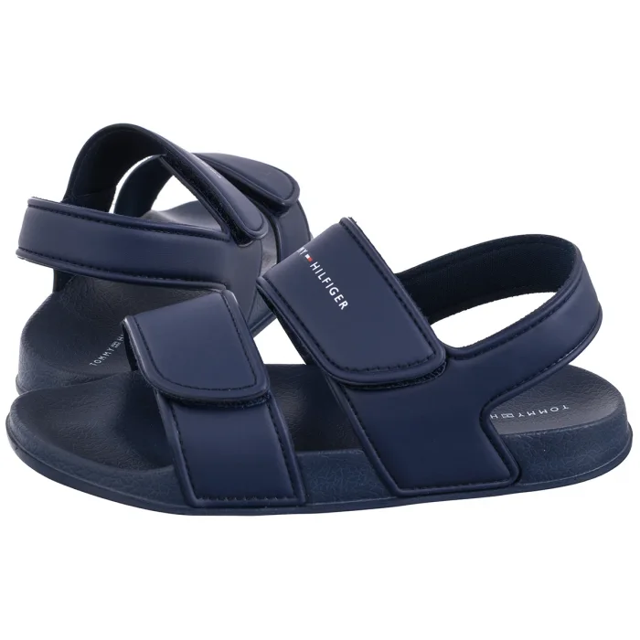 Sandałki Tommy Hilfiger Velcro Sandal Blue T1X2-33913-1172 800 – zdjęcie 1