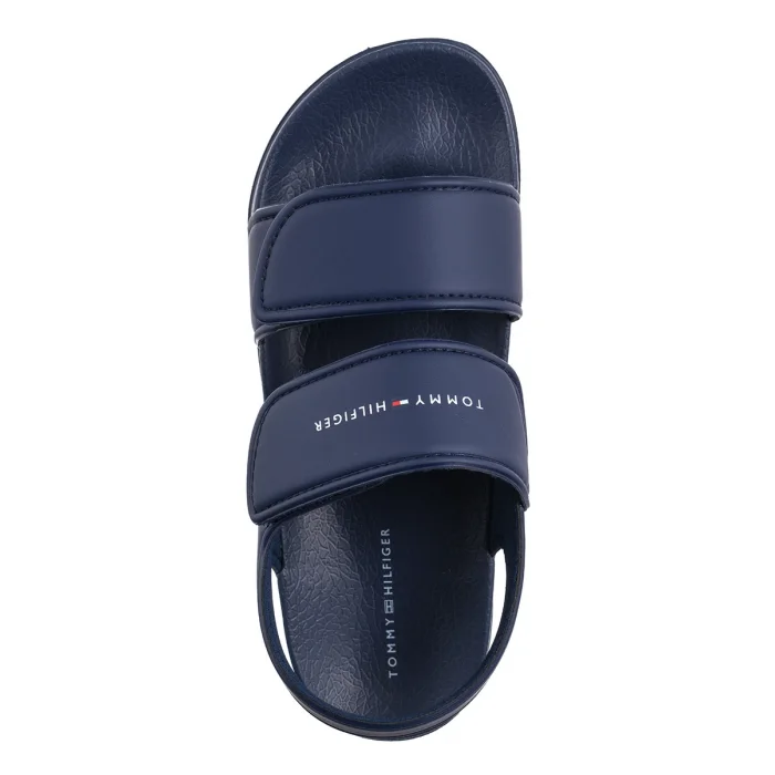 Sandałki Tommy Hilfiger Velcro Sandal Blue T1X2-33913-1172 800 – zdjęcie 6