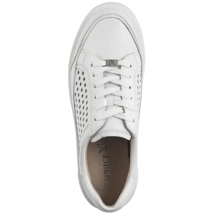 Sneakersy Caprice Białe 9-23719-44 102 White Nappa  – zdjęcie 6