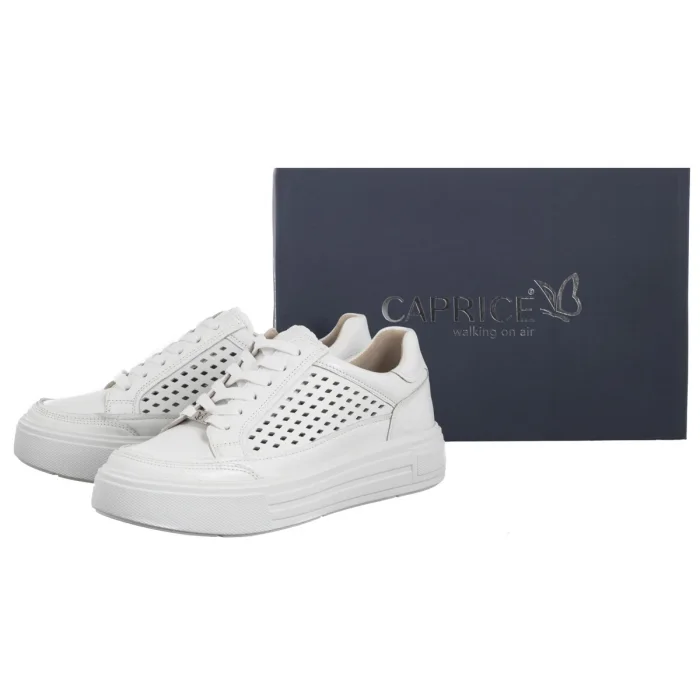Sneakersy Caprice Białe 9-23719-44 102 White Nappa  – zdjęcie 8