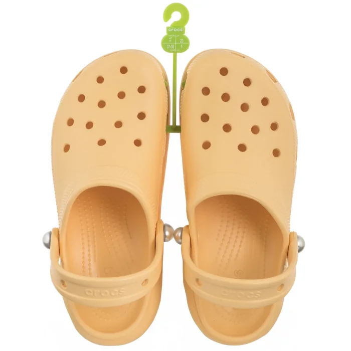 Klapki Crocs Classic Platform Pearl Clog Golden Hour 211231-78Z – zdjęcie 8