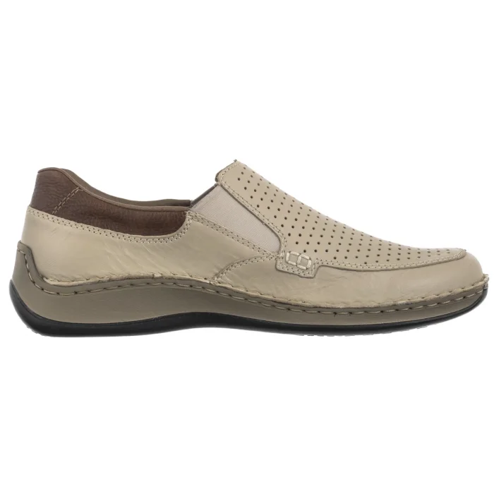 Mokasyny Rieker Beżowe 05293-60 Beige – zdjęcie 3