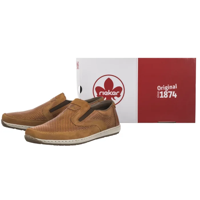 Mokasyny Rieker Brązowe 08858-24 Brown – zdjęcie 8