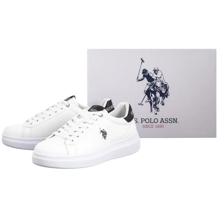 Sneakersy U.S. Polo Assn. Cody010 Whi-Blk01 CODY010M/5Y1 – zdjęcie 8