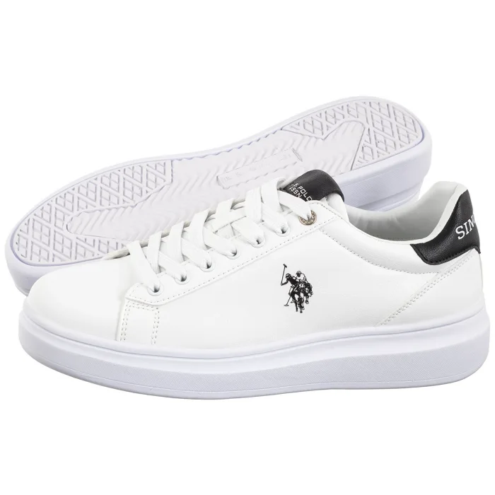Sneakersy U.S. Polo Assn. Cody010 Whi-Blk01 CODY010M/5Y1 – zdjęcie 1
